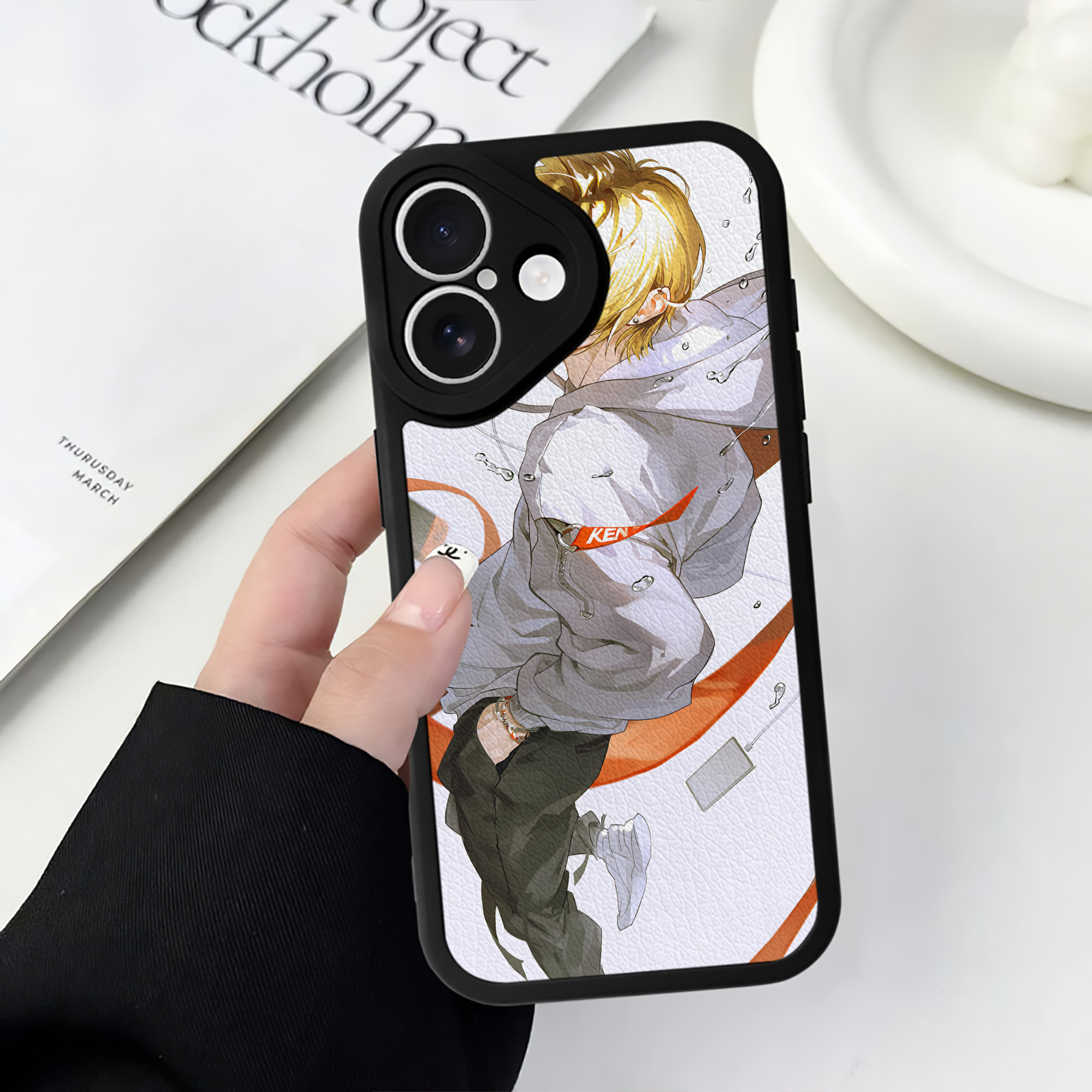 （画像用） ハイキュー!! Haikyu!! 【iPhone 16シリーズ対応】シリコンスマホケース（レザー調） 材質：シリコン